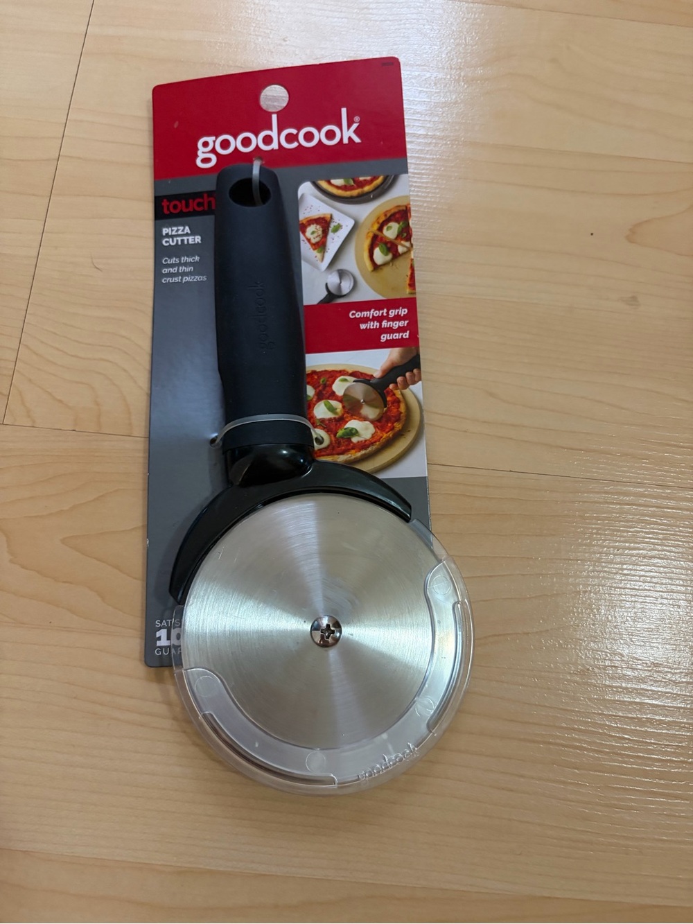 Goodcook Touch Pizza Cutter - Black & Silver